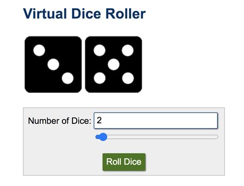 Online Dice – Virtual Dice Roller.